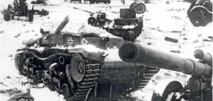 Algunos restos blindados en Stalingrado