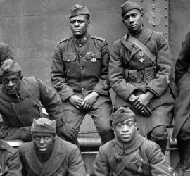 Fotografía de miembros de los Harlem Hellfighters