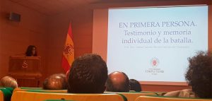 Dolores Herrero en en la Academia de Artillería