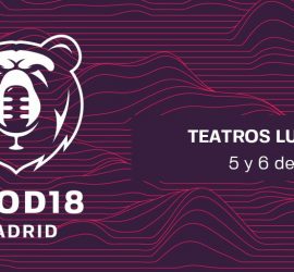 Cartel JPOD18 celebradas en Madrid