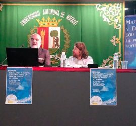 José Ramón Vallespín en la conferencia sobre los 500 años de la vuelta al mundo