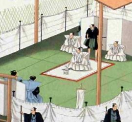 Despliegue para la ceremonia de seppuku