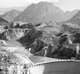 Deslizamiento en la presa de Vajont