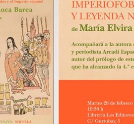 Cartel de la presentación del libro Imperiofobia y leyenda negra