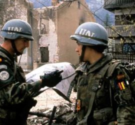 Soldados españoles durante la UNPROFOR en Bosnia