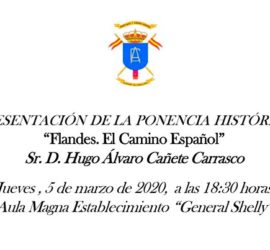 Cartel de la conferencia sobre El Camino Español