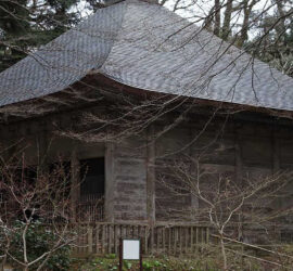 El templo viejo en Hiraizumi