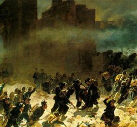 Pintura de Carlo Ademollo de la brecha de Porta Pia