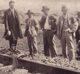 El sabotaje de la vía férrea cerca de Mukden