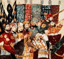 Guerreros musulmanes a caballo