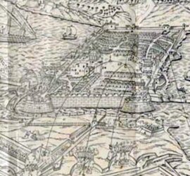 Grabado del sitio de Ceuta