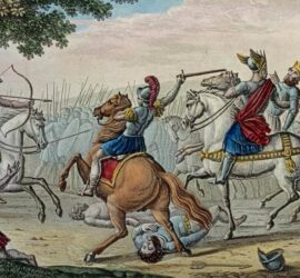 Teodorico I rey de los Visigodos es herido de muerte