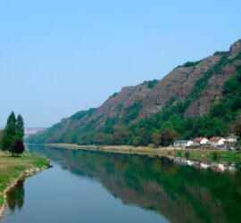 Paisaje del río protagonista del viaje