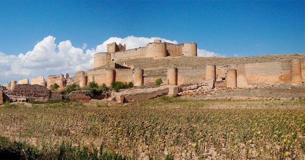 Fotografía panorámica del castillo de Berlanga de Duero