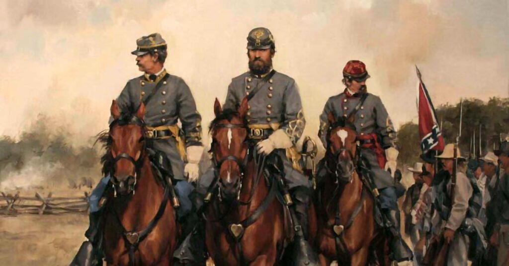 Pintura de Stonewall Jackson por Ferrer Dalmau