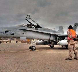 F18 Hornet del Ejército del Aire español