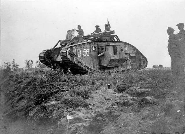 Tanque Mark inglés en 1918