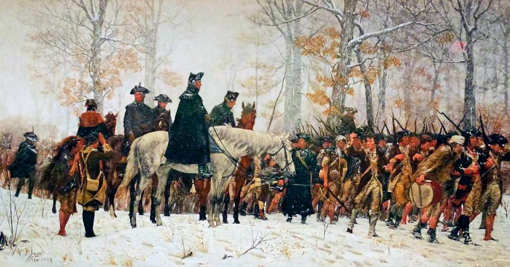 El Ejército Continental de Washington marcha a invernar en Valley Forge