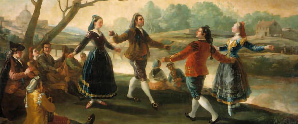 Pintura de Goya de baile en la Pradera de San Isidro