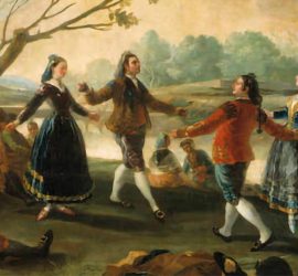 Pintura de Goya de baile en la Pradera de San Isidro